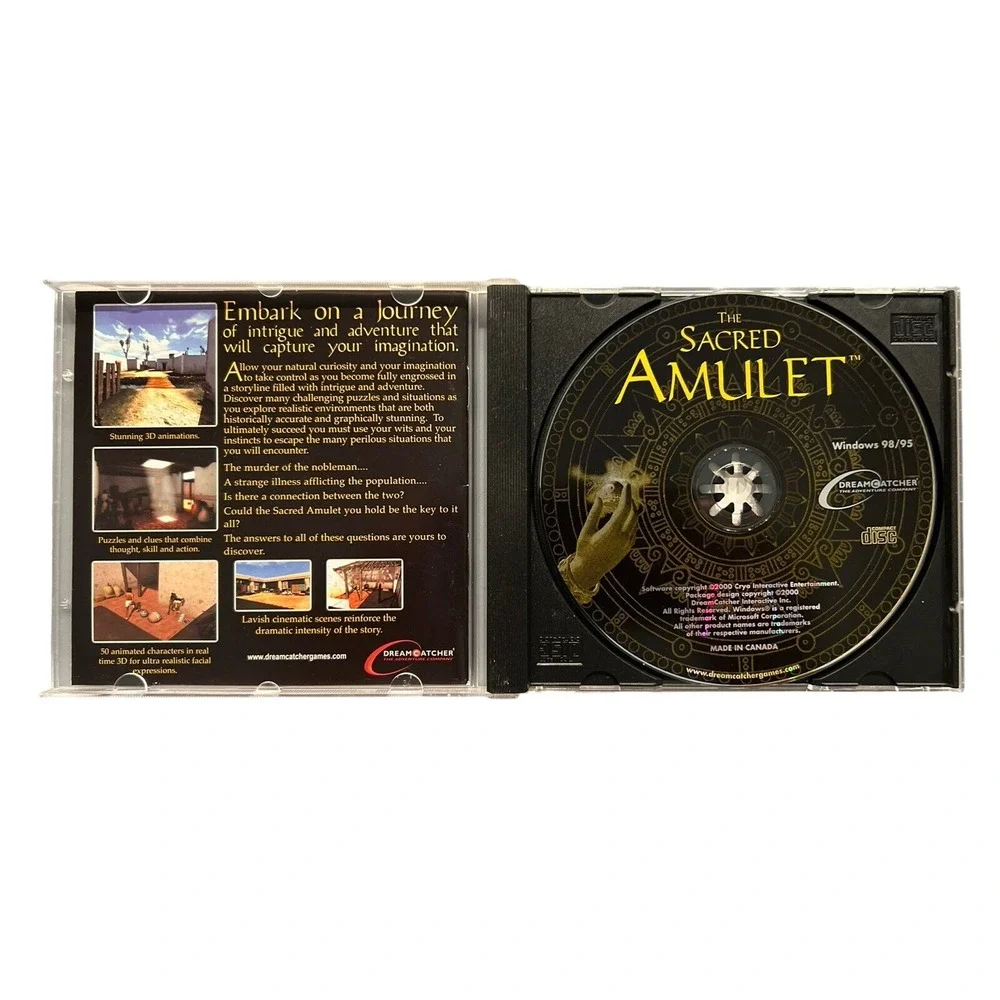 Sacred Amulet PC Game CD-ROM‎ (Dreamcatcher, 2001)